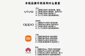 手机品牌不同系列名字是什么意思？图片