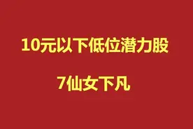 A股10元以下的低位潜力股，7仙女下凡（收藏）图片