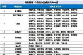 新老基建15个核心行业的龙头一览图片