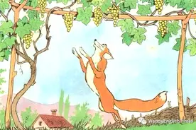 英文讲寓言故事--狐狸和葡萄 The Fox and The Grapes图片