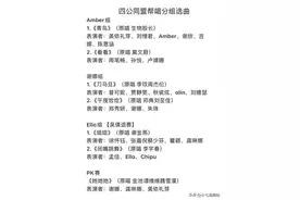 《浪姐4》四公歌单曝光，帮唱嘉宾确定，小美要唱青鸟，吴倩退赛图片