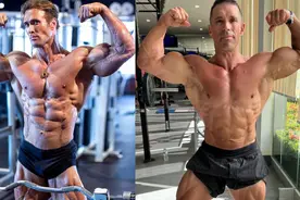 53岁的自然健美之王迈克·奥赫恩Vs药物健美运动员，谁更强？图片