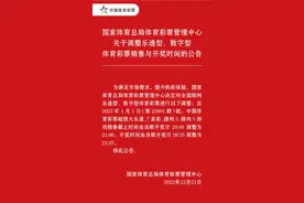 国家体育总局体育彩票管理中心关于调整乐透型、数字型体育彩票销售与开奖时间的公告图片