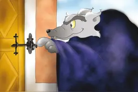 装成警察的大灰狼图片