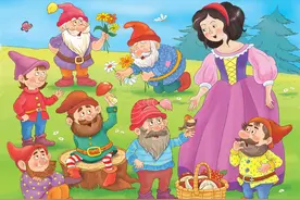 白雪公主和七个小矮人（下） 格林童话故事 儿童睡前故事图片