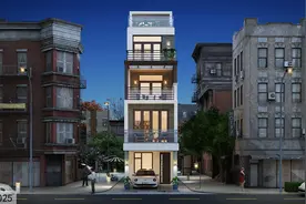 4×20米占地不到70平的四层现代别墅，天井解决采光通风问题图片