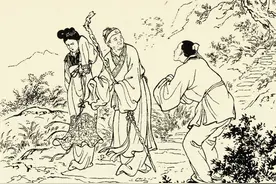 民间故事：黑狗敲门，男子送了馒头，成亲时黑狗掀翻了轿子图片