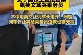 胡闹！女子飙英语辱骂列车长：知情人发声，过程曝光，气惨网友图片