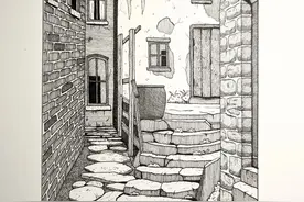 一支笔的画，把细节画满，小白画画看完表示“舒服了”！图片