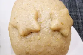 这个面食挺可爱还很简单，松软又多层，做给孩子吃需要调整配方图片