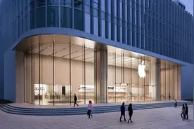 苹果直营店内地城市门店数量，上海领跑，西安合肥等暂无。图片