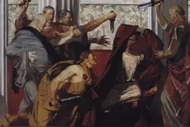 讲述:“古罗马·凯撒大帝”的一生，被捅23剑，死于信任之人手中图片