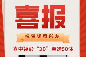 重磅！3D游戏“豹子号”666惊喜现身！锡盟中奖者相继来兑奖图片