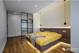 主卫门对床，采用隔断遮挡怎么去做？图片