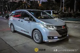 奶爸车本田艾力绅也有春天图片