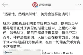 美元的崩溃会有从渐进到突然的规律么？图片