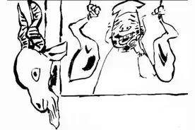 民间故事：挂羊头卖狗肉的由来图片