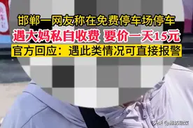【邯郸一网友称在免费停车场遇大妈私自收费 官方回应】图片