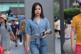 街拍女神：这才是夏日热潮之美，颜值太高了图片