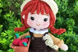 钩针图解：五月娃娃图片