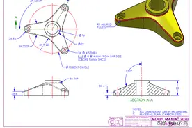 分享一个图纸，用SolidWorks画零件图片