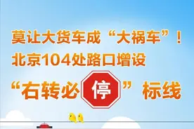 北京百余路口增设“右转必停”，谁要停？怎么让？图片