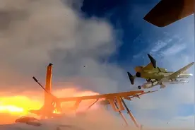 伊朗“小摩托”刚名声大噪，又秀出新无人机，拿以色列军舰模型当靶子图片