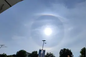 三伏天开启！南昌现“日晕”景观图片