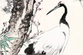 “丹顶宜承日，霜翎不染泥”王雪涛笔下的丹顶鹤图片