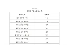 2023年衡水市14所优质普通高中招生指标分配情况公布→图片