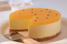 超火ins风百香果芝士慕斯蛋糕，小白零失败，猎奇就要快图片