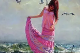 水边的女子——国外画家女性人物油画作品欣赏（图）图片