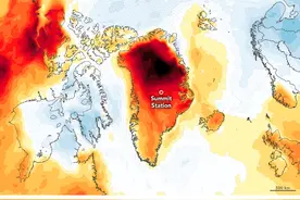 格陵兰岛冰川异常，如全融化，海平面或升7.5米，中国会怎么样？图片