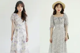 想不到“法式收腰裙”火了，今年这样穿，显瘦还有女人味，真好看图片