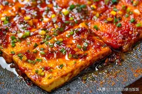 外边一份5元的铁板豆腐，教你家常做法，简单又好吃图片