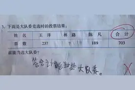 小学生“倒数第一”试卷走红，看完笑出八块腹肌，网友：都是人才图片
