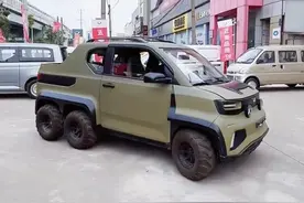 五菱6×6小皮卡实车到店，能钓鱼、能买菜，如果量产又要成爆款图片