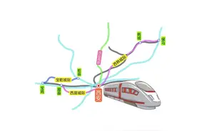 陕西省关中平原城际铁路的线路走向图片