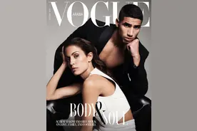 摩洛哥足球运动员阿什拉夫登上时尚杂志封面图片