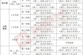 官宣！贵州省2023-2024学年中小学（幼儿园）开学放假时间来了图片