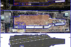 004“水泥航母”亮相，排水量10万余吨，比美国福特级大一圈图片