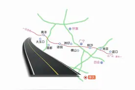 广东省规划中惠肇高速公路（肇庆段）的线路走向图片