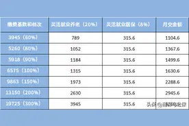 2023湖南灵活就业社保缴费价格表，算一算60%档次待遇图片