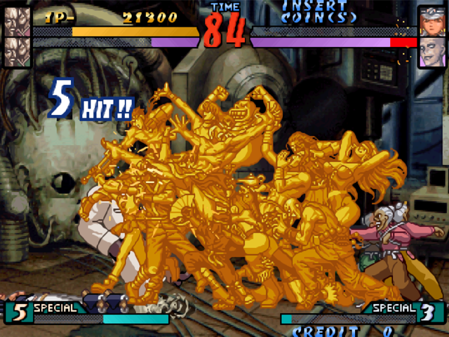 格斗游戏最无耻的画面，明明说好一对一，却强行变成群殴