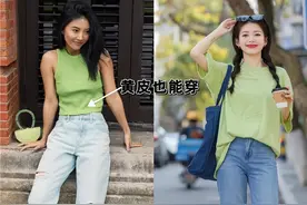 建议女人：T恤最好选这3种高级色，洋气显肤白，多穿几年也不过时图片