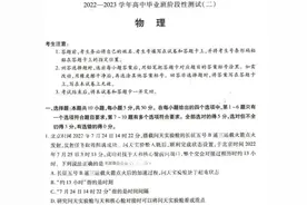 2022-2023天一大联考二物理图片