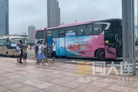 星海湾跨海大桥通公交巴士了！图片