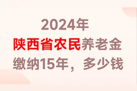 24年陕西省农民养老金预测：按最低15年缴纳，养老金能有2000元吗图片