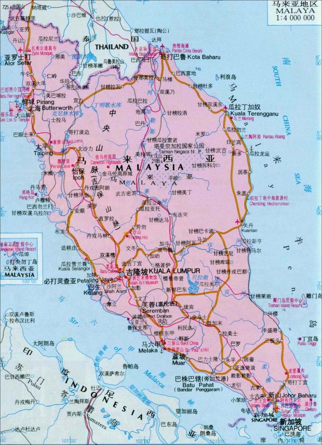 马来西亚吉隆坡地图 2025年马来西亚吉隆坡地图位置