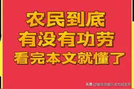 谁说老农民没有功劳？这九大功劳还不够吗？请善待农民图片
